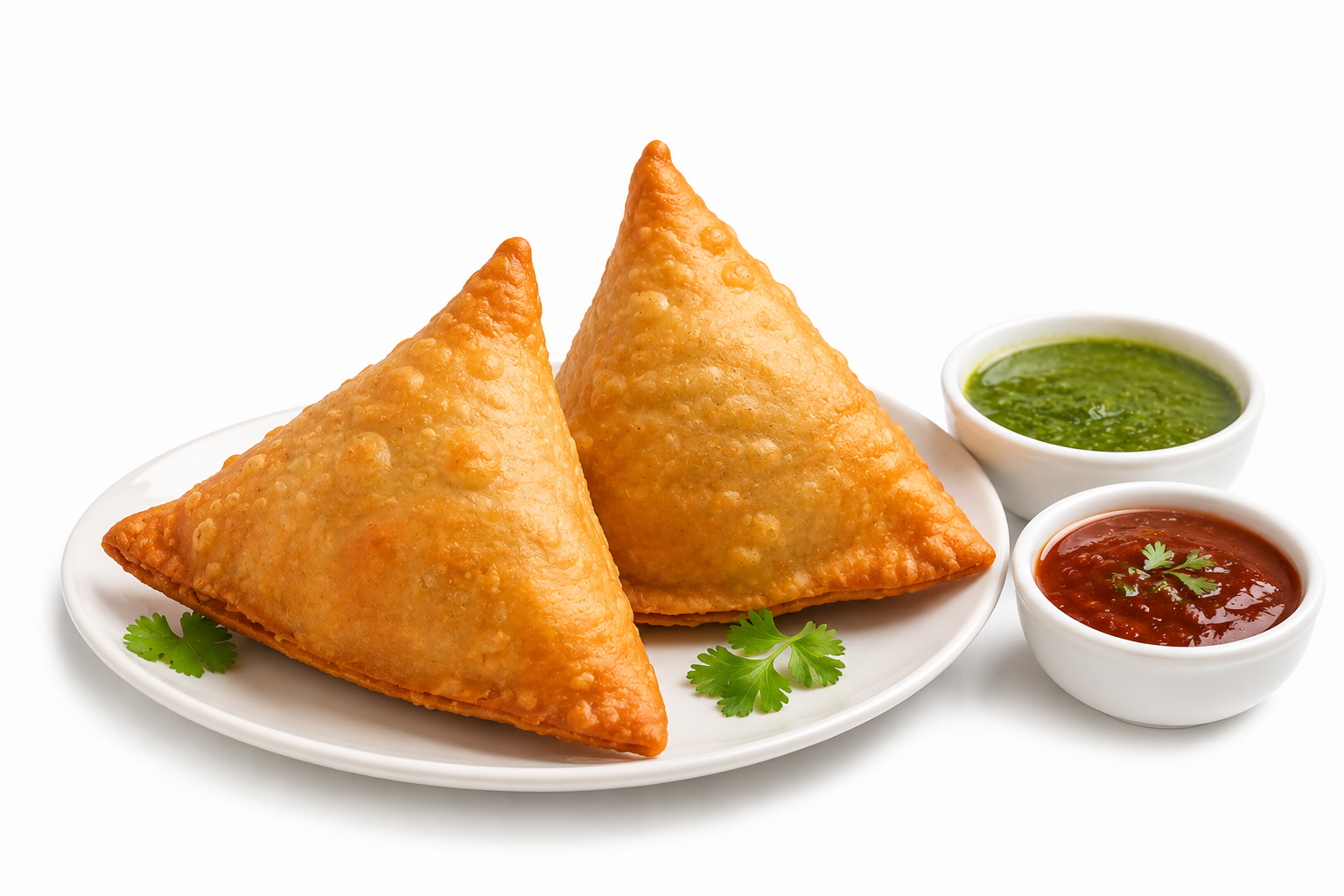 2 Samosa Jumbo (vegetarisch) - Gericht von Pizza Riem