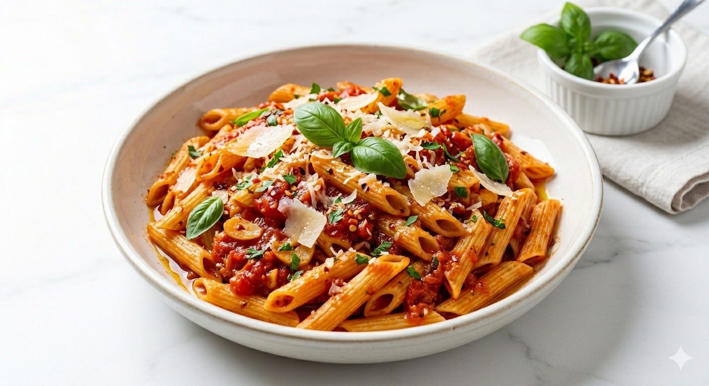Arrabiata - mit scharfer Peperoni und Tomatensauce