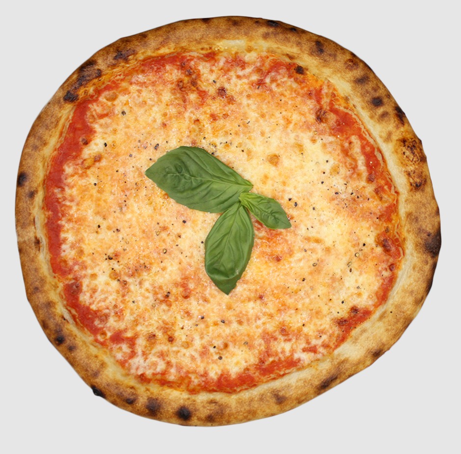 Pizza Margharita - Tomatensauce und Käse